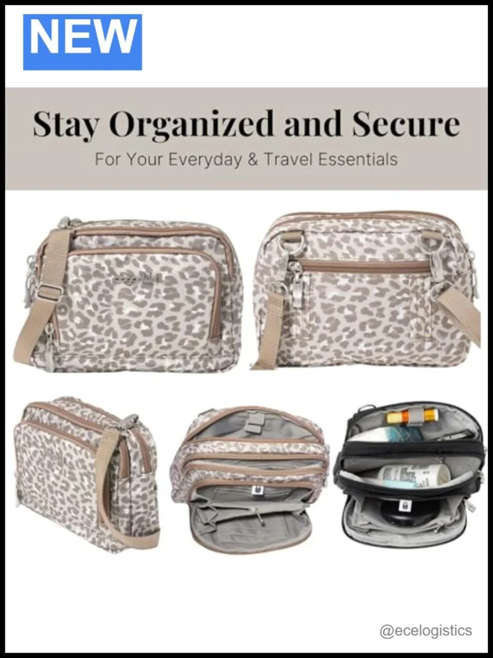 Convertible Crossbody Wallet RFID Protection Nylon